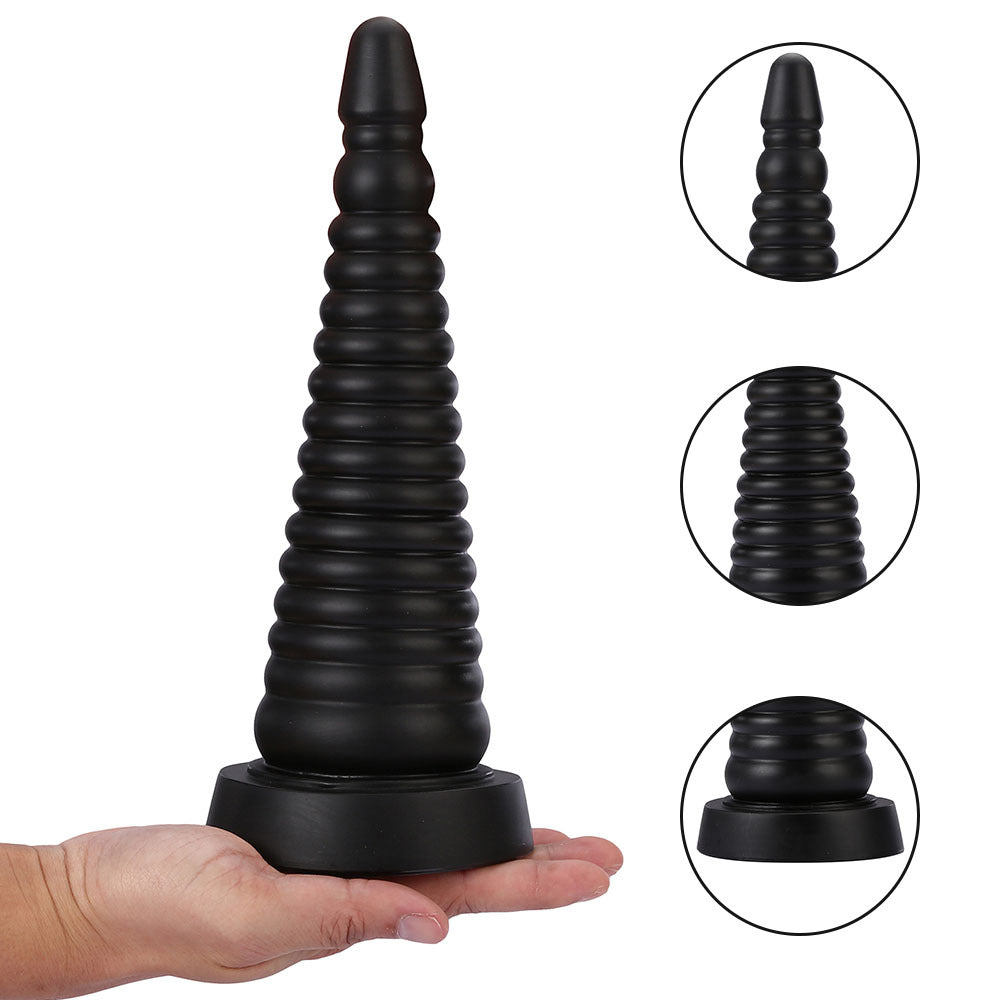 AD348 Shark Egg 25CM Thick Large Thread Suction Cup Massager