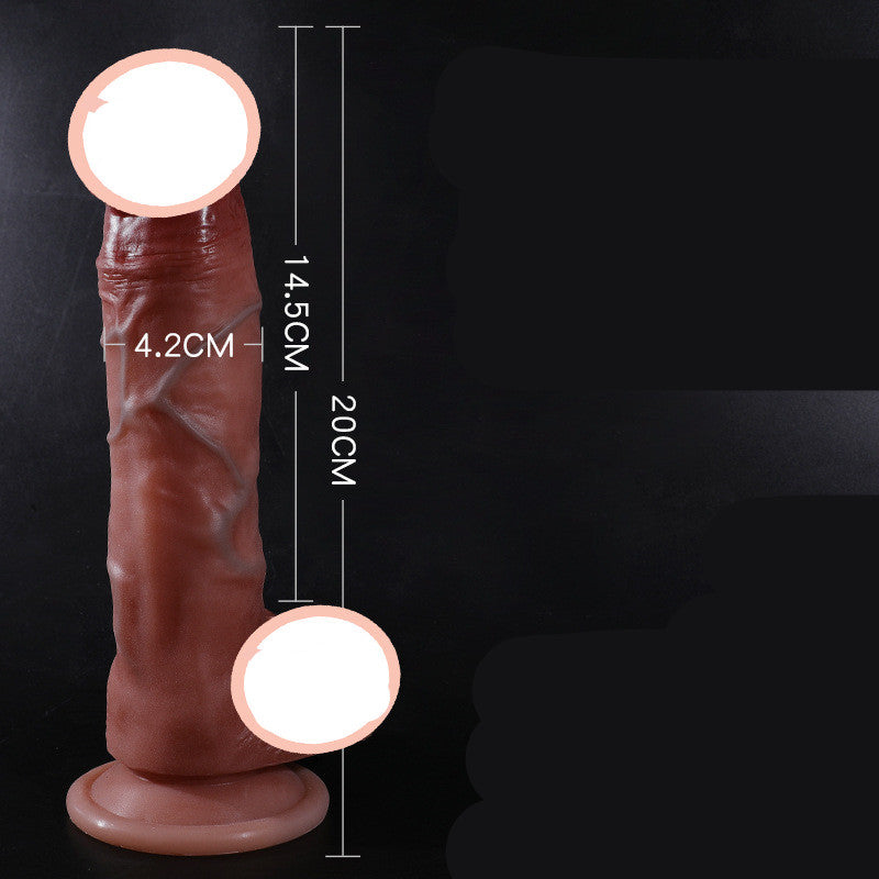 Liquid silicone penis female masturbation