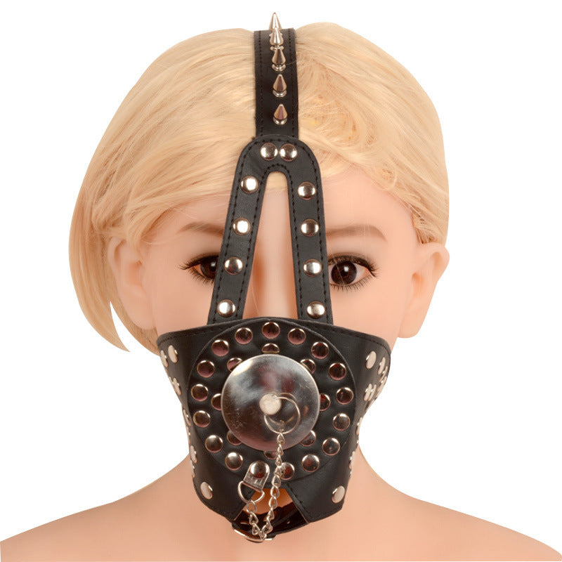 Women's Spike Mask Mouth Plug Toys