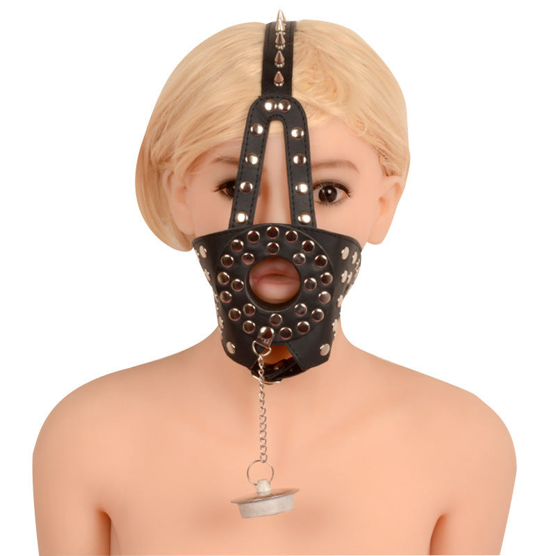 Women's Spike Mask Mouth Plug Toys