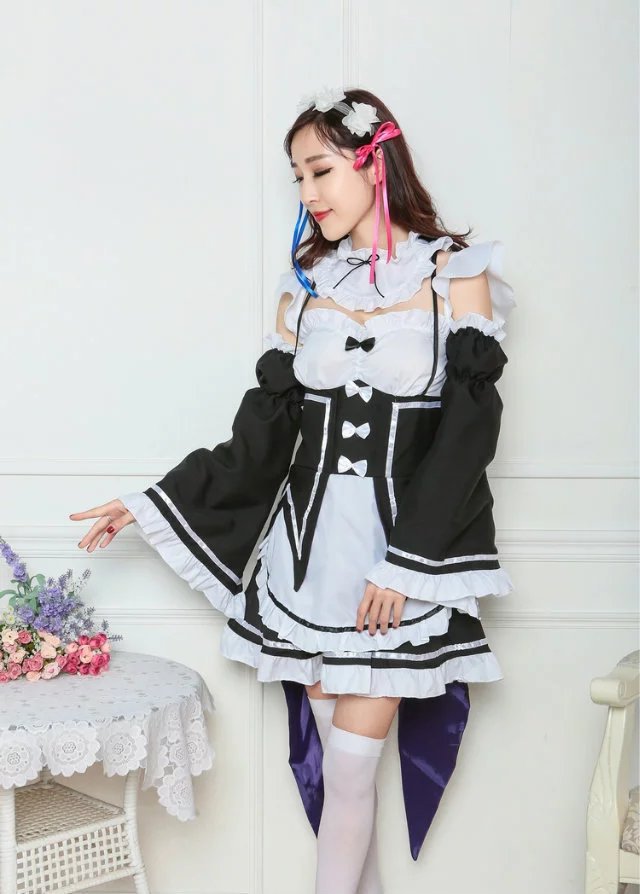 Anime cosplay maid outfit