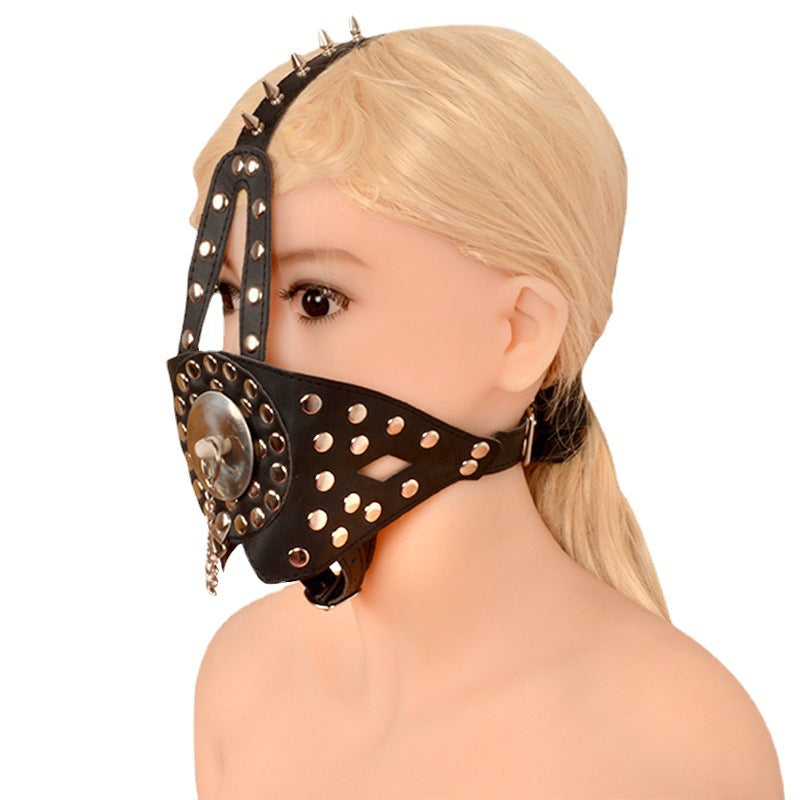 Women's Spike Mask Mouth Plug Toys