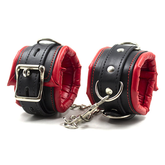 Leather Handcuffs Restraint Strap Toy