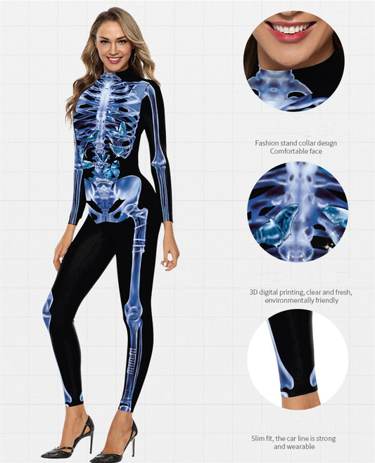 Halloween Skeleton Cosplay Holiday Suit